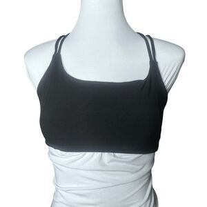 Athleta sports bra crossback bra black small